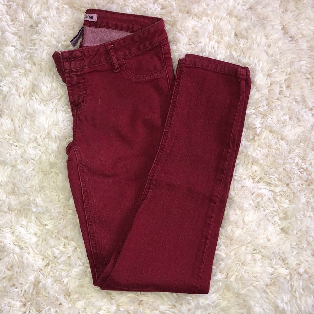 Dark red Skinny jeans